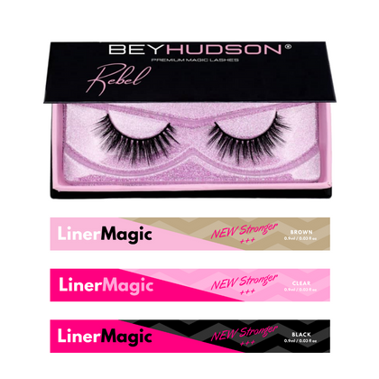 Kit STARTER LASHES Rebel NEW LINERMAGIC STRONGER au choix